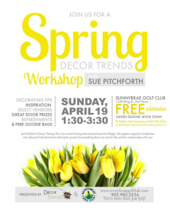 Spring Decor Trends Workshop