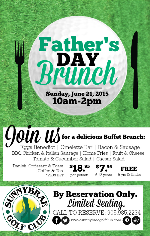 Father's Day Brunch at Sunnybrae Golf Club